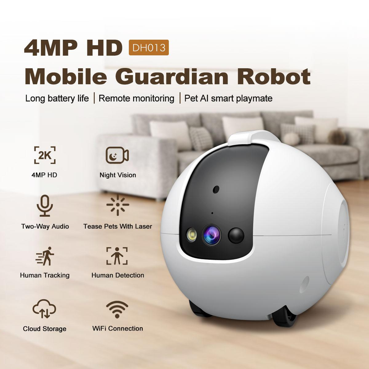 UBTECH Intelligent Mini Cleaning Robot AI Real-Time Translation Android OS 4GB Storage Magnetic Charging-Desktop Pet Companion