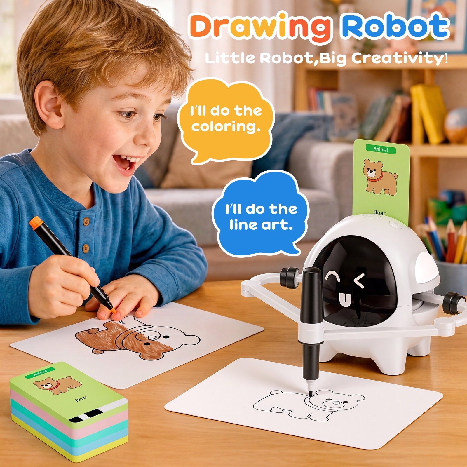 DW07-C Smart Drawing Robot Machine Automatic Smart Robot Drawing Toys for Children