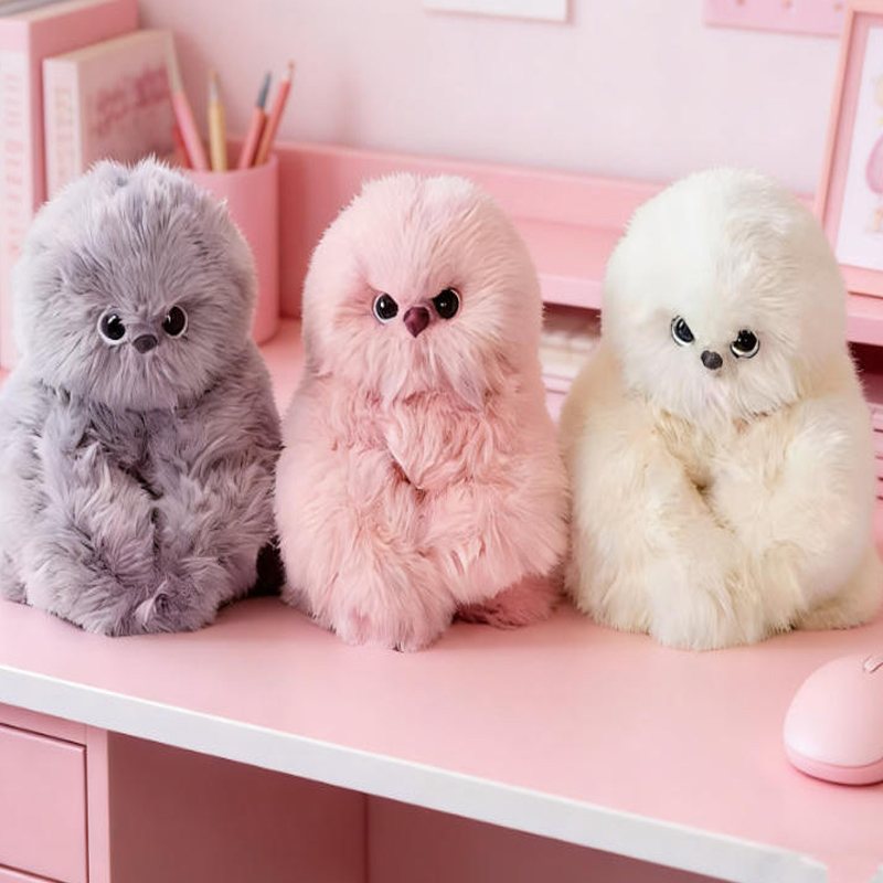 SL7 Retail Mirumi Pet Robot Turn Head Plush Shy Interactive Owl Sing Toy Set Cute Panda Children's Machine Gift Rechargeable