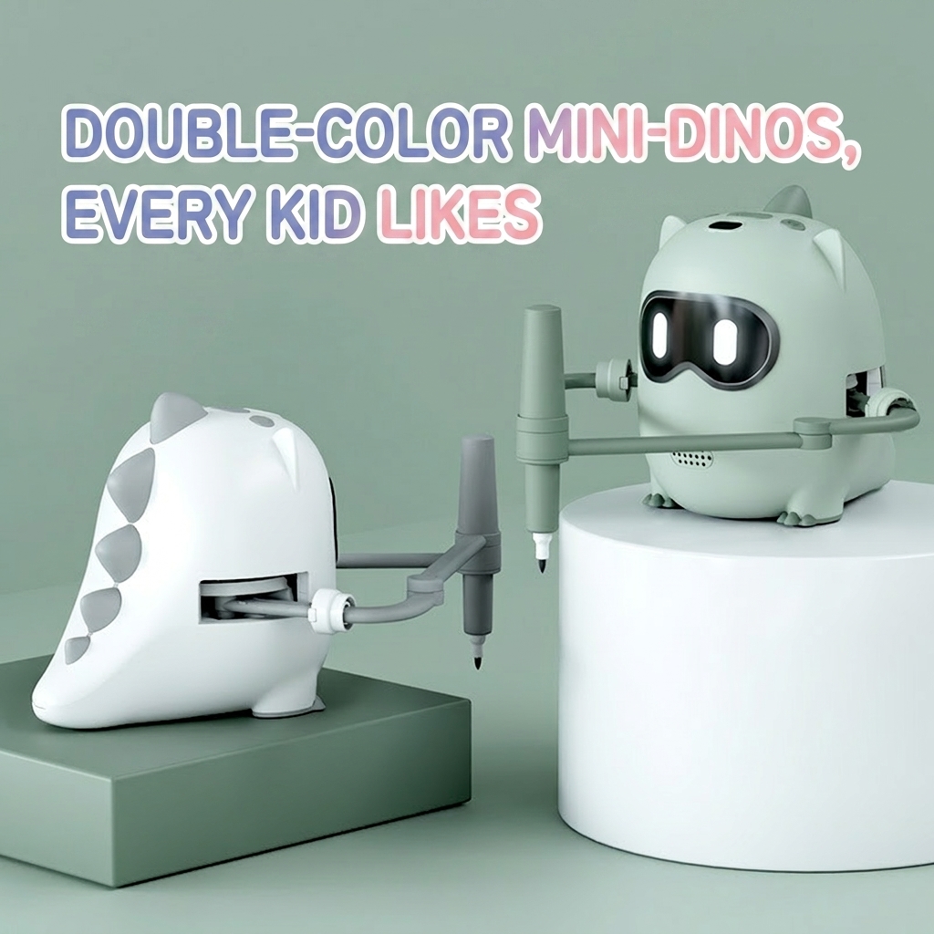 Kids Drawing Robot Toy WY-61 ABS Educational with Music English Voice &amp; Auto Drawing Great Gift Christmas Birthday