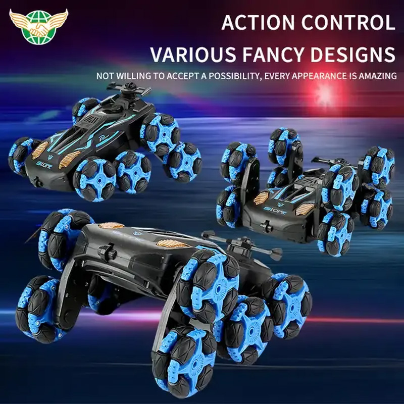 Eight Wheel Rc Stunt Cars Double-Sided Remote Control Drift Cars Multifunctional RC Car with Light and Music
