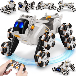 8-Wheel 6-Channel Remote Control 360-Degree 2.4G RC Stunt Car Dog Toy