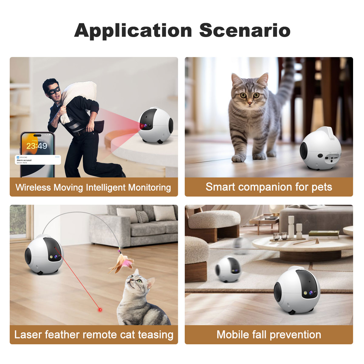 Elecpet OEM AI Robot Pet Camera 360&deg; HD 2K Pet Camera Robot Smart Advanced Ai 10000mAh Pet Robot Toy for Kitten Dog