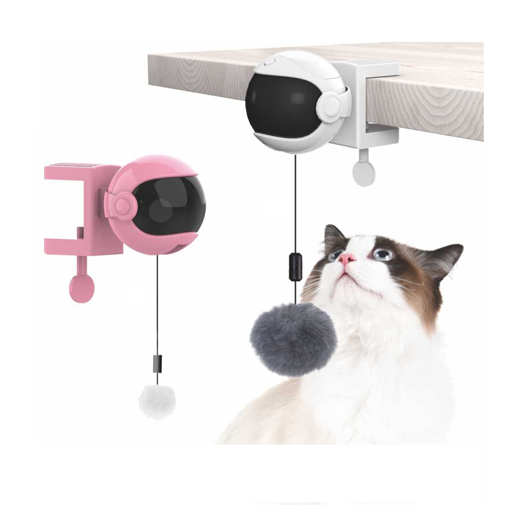 Hot Sell Pet Supplies Smart Cat Toys Products Automatic Interactive Iq Training Robot Yoyo Cat Lift Fishing Toy