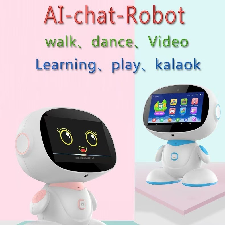 Cross-border E-commerce AI Early Education Machine Learning Dialogue Chat Dance Story Intelligent Robot Educational Toy Plastic