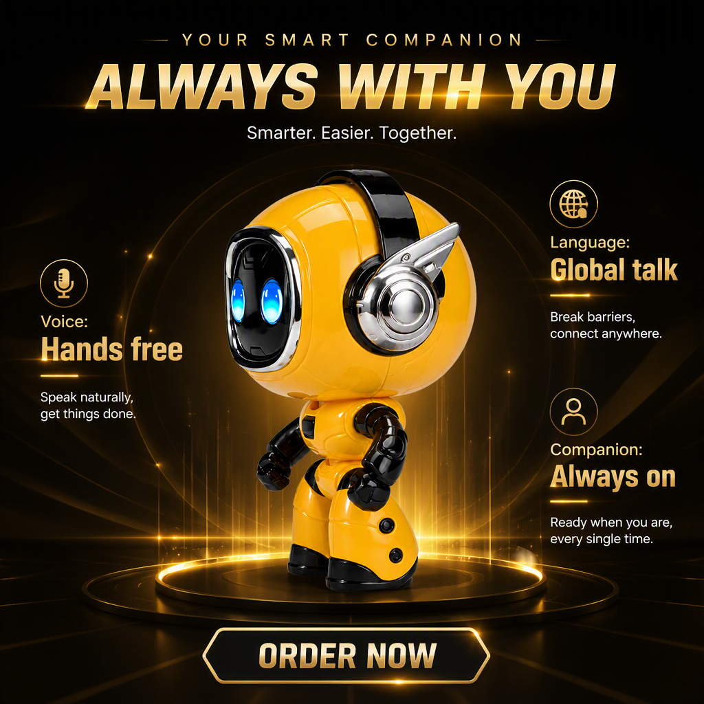 AI Desk Robot Voice Interaction Smart Emotional Companion Multi Language Interactive Electronic Toy for Office Home