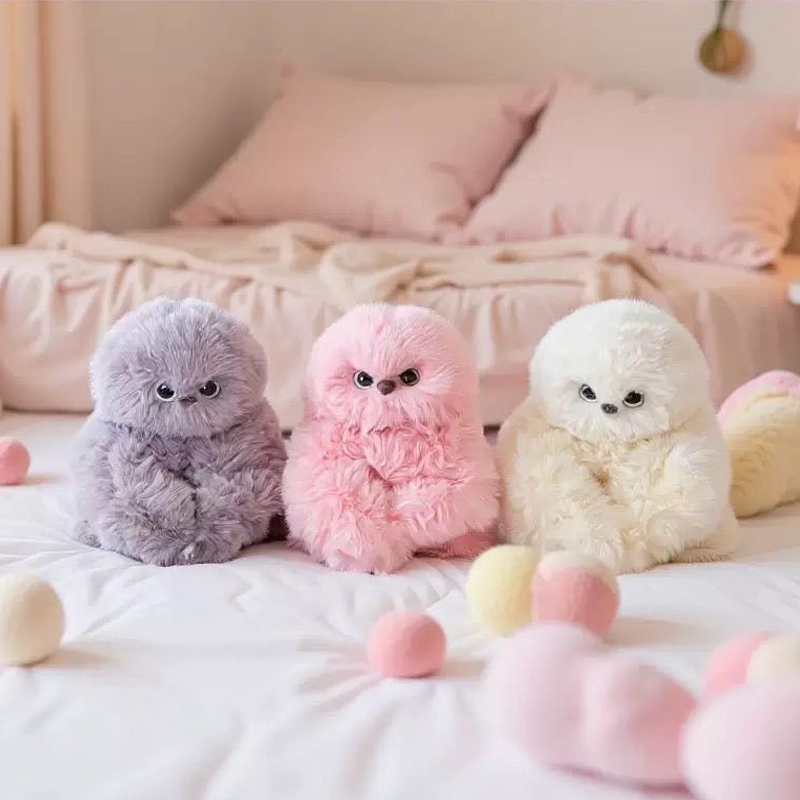 SL7 Retail Mirumi Pet Robot Turn Head Plush Shy Interactive Owl Sing Toy Set Cute Panda Children's Machine Gift Rechargeable