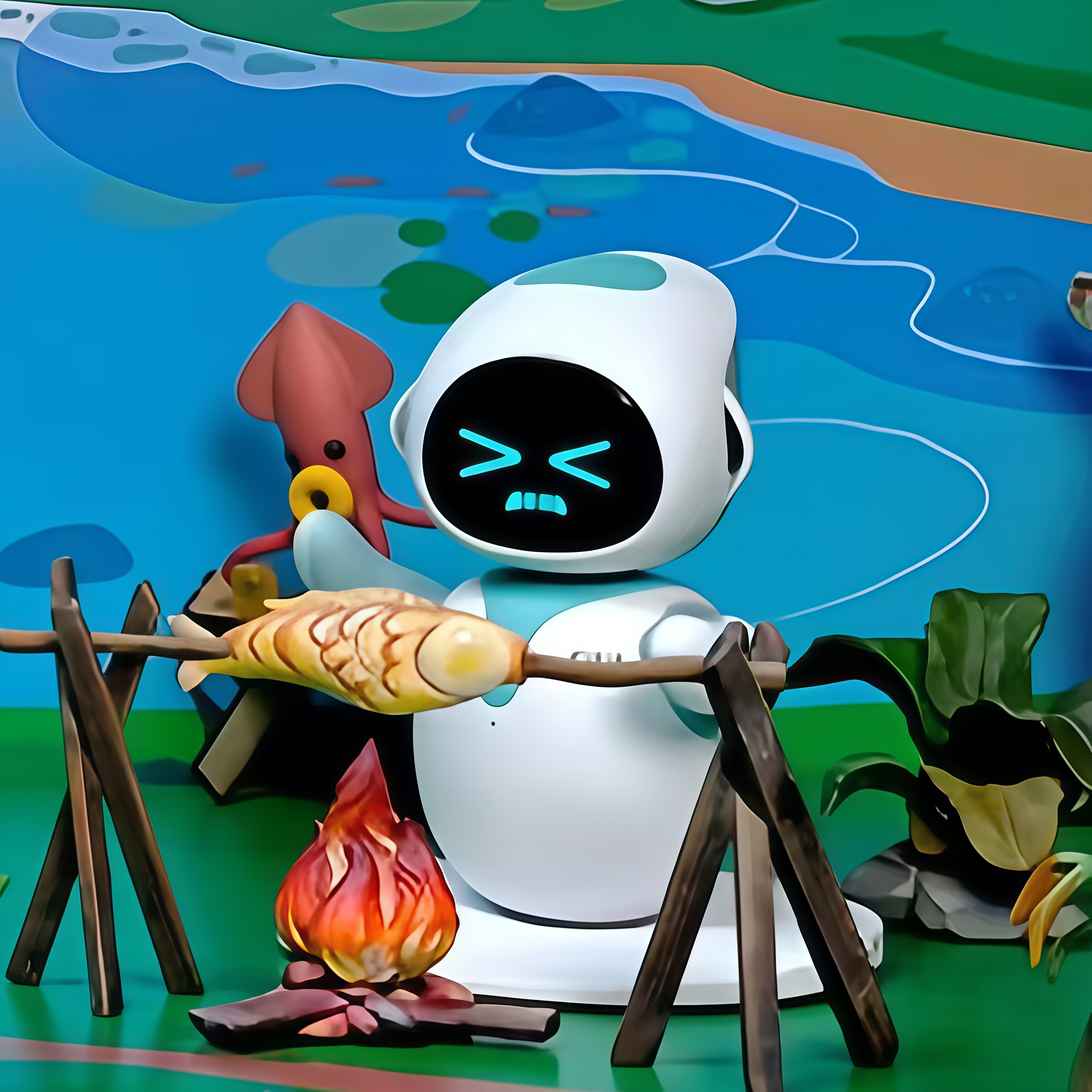 Eilik Official Authentic Smart Robot, Desktop Interactive Electronic Pet, AI Companion Robot That Plays Games