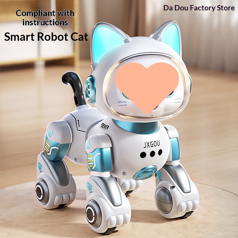 Smart Robot Cat Elderly Toy Educational Boys Handheld Handle Remote Controlled Follow Me Plastic/EVA/Foam Children's Day Gift
