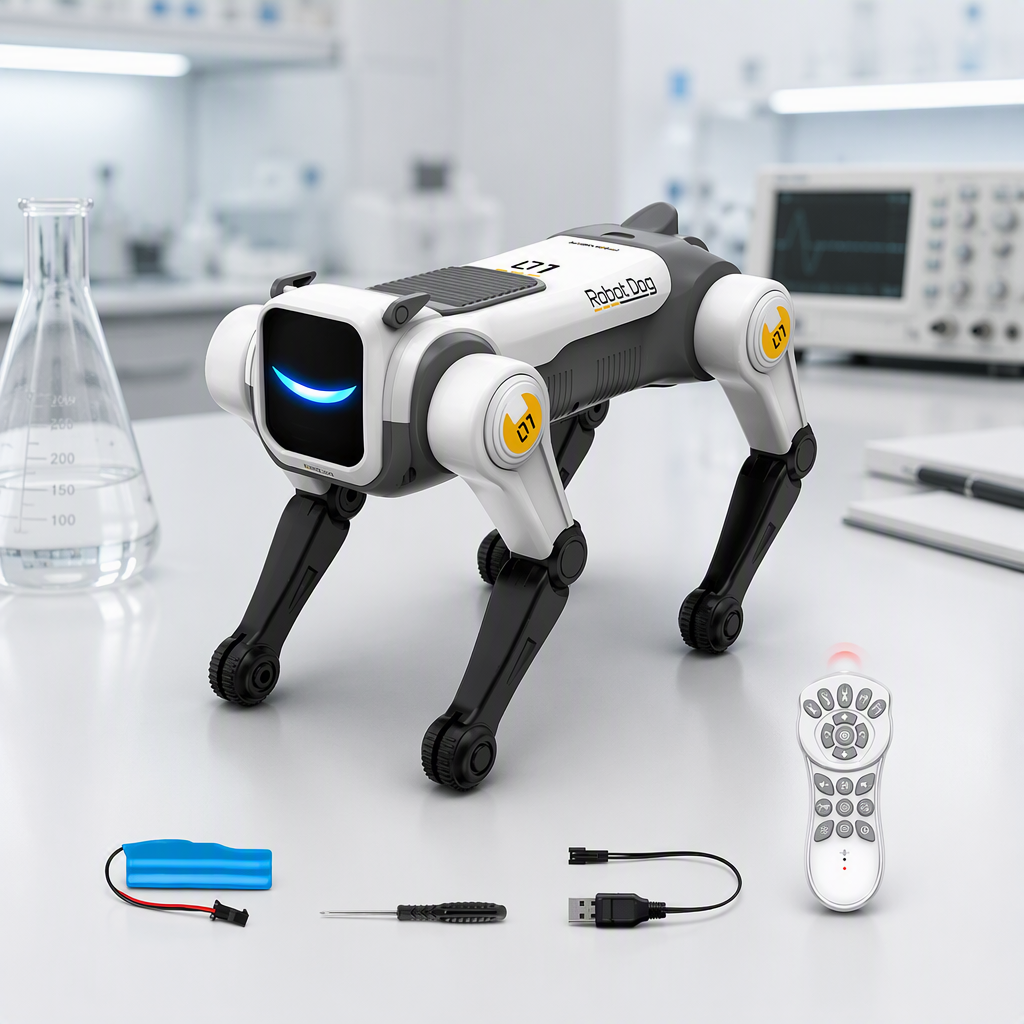 Intelligent Robot Dog, Interactive STEM Pet Toy, Voice-controlled, Programmable, Durable Design, Highly Compatible.