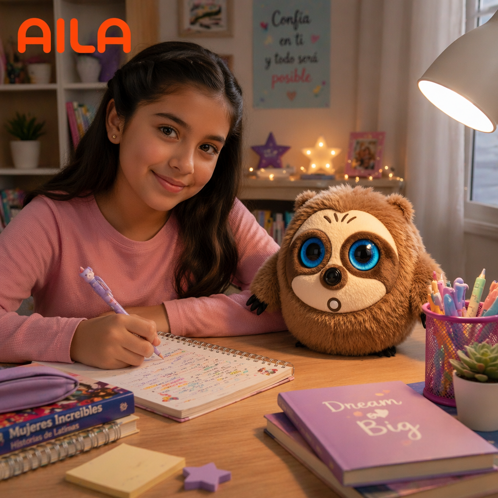 CADOTHY AILA Grow with Your Kid 4 Stage Evolution AI Plush Toy Study Helper Interactive Talking Stuffed Doll Wi-Fi App Control