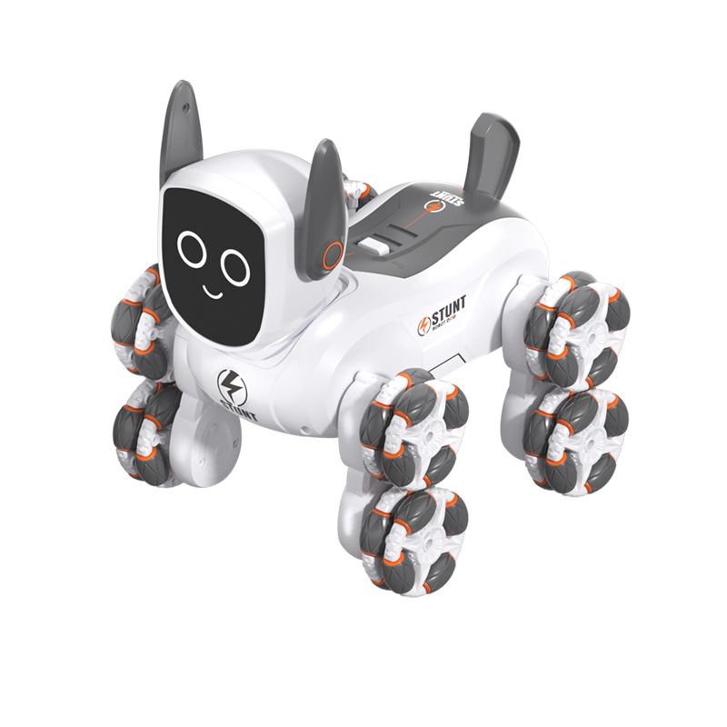 JJRC Q193 Eight-wheel Multi-function Dual Remote Control Robot Dog Toy Watch Hand Gesture Remote Control RC Stunt Cars