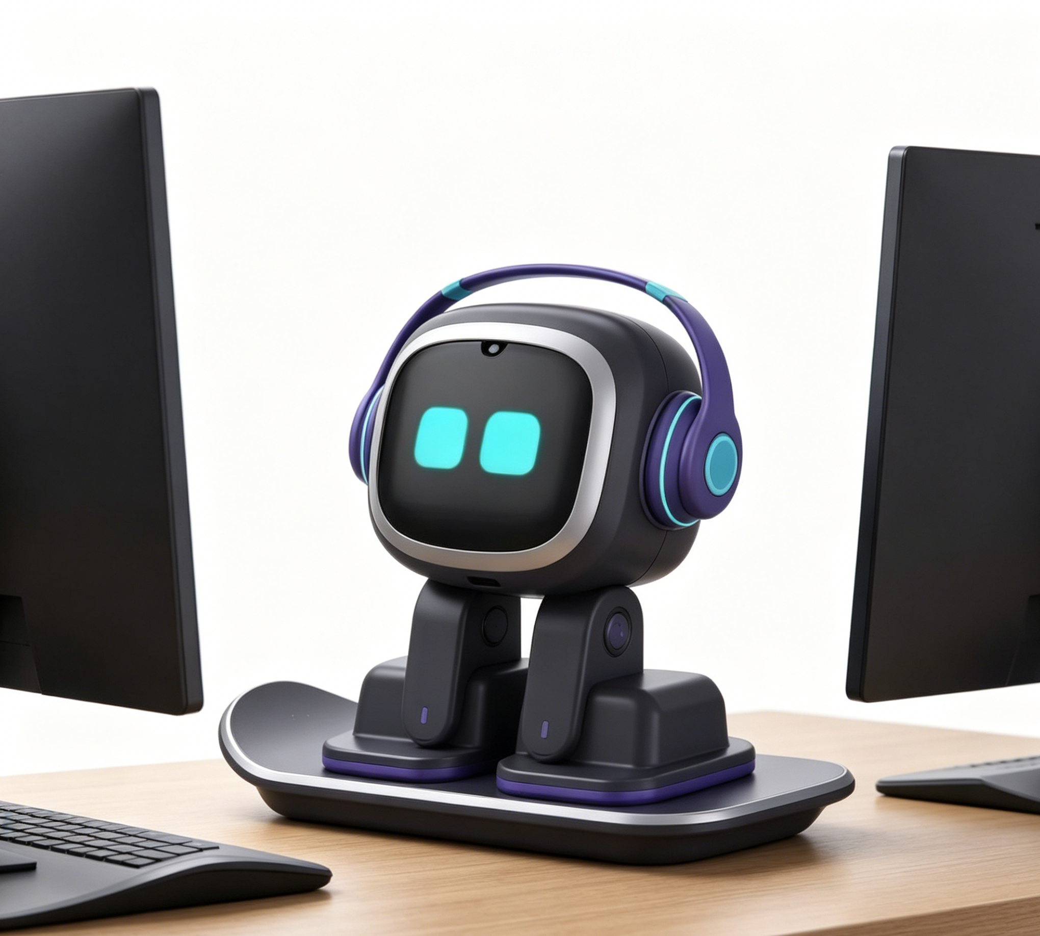 EMOPET EMO Intelligent Robot Emotional Desktop Toy Charging Pile Version Black Electric Emo Robot Pet Ai Intellect Emotional