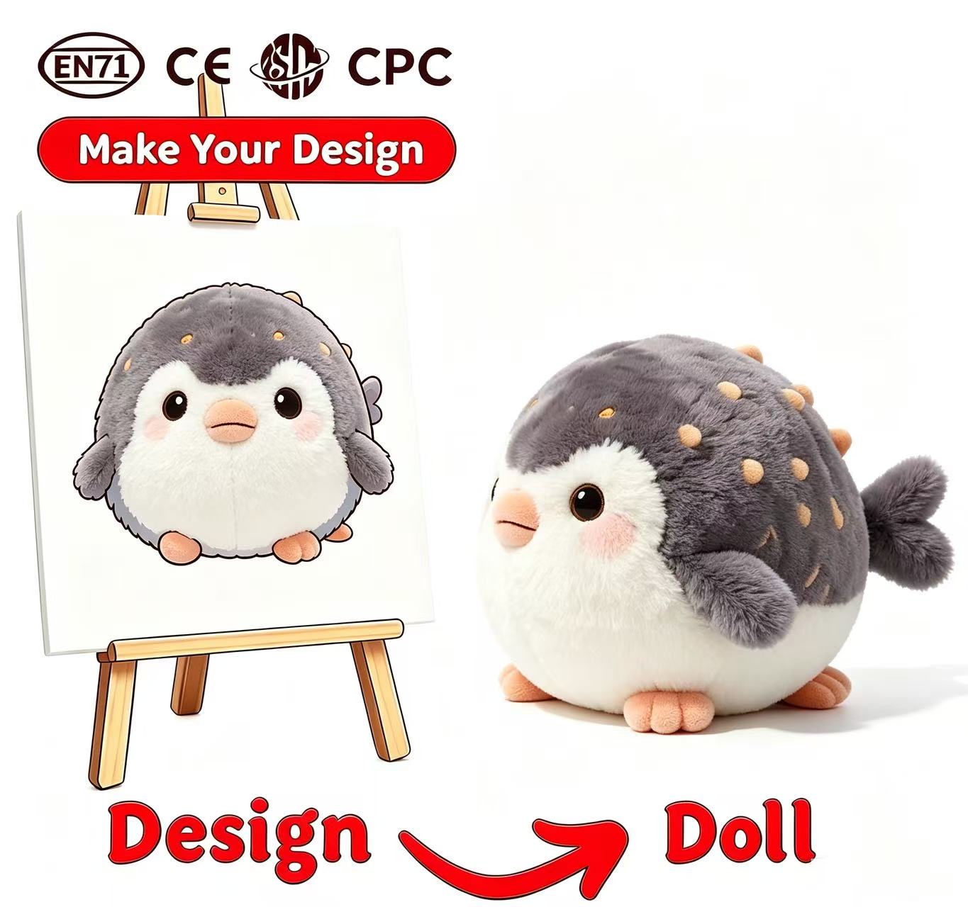 Custom Design AI Electronic Plush Toy OEM ODM CPC EN71 Certified Logo Wholesale Birthday Mini Blue Curly Hair Sound Light USB
