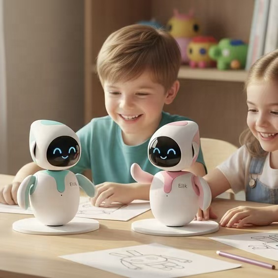 Eilik Smart Robot Companion - Emotionally Intelligent Desk Pet, Social Interaction &amp; Tech Gift for Children and Geeks