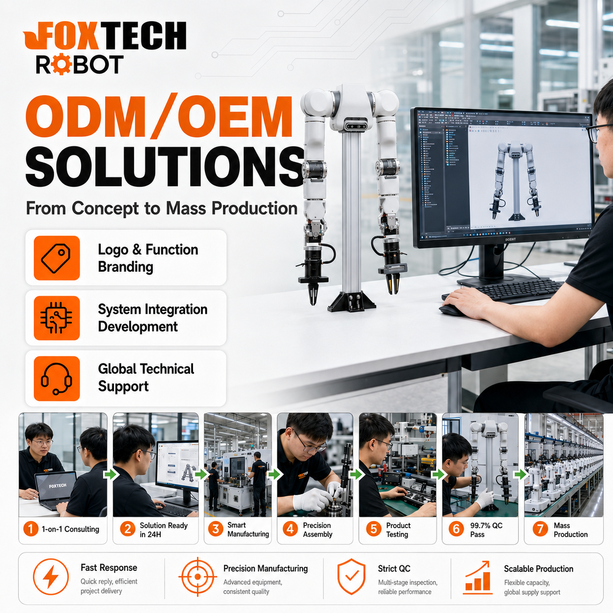 Foxtechrobot Open-Source 27-DOF Dual-Arm Robot Agility A2 Flex With VR Teleoperation For Embodied AI Research And Robot Learning