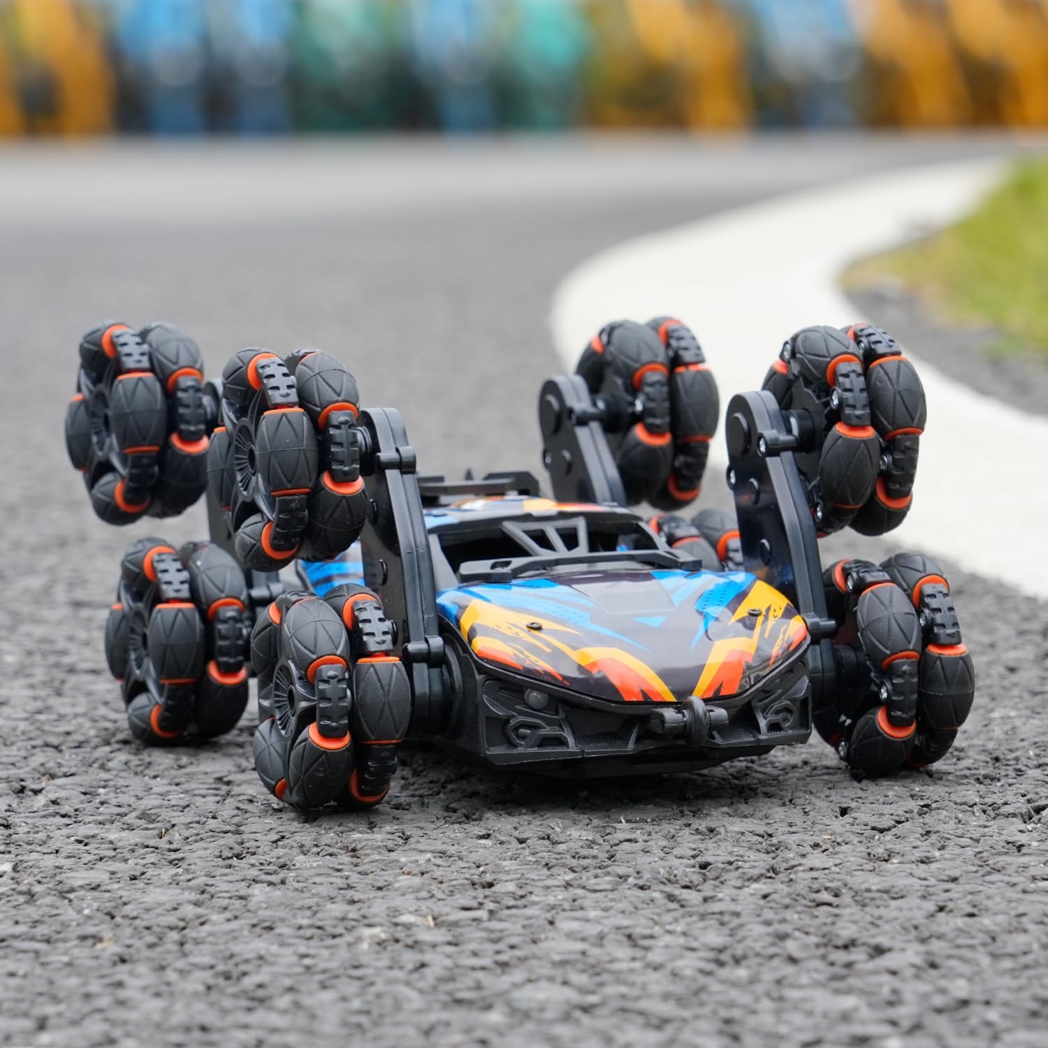 Toys 2024 Trends Cool 8 Wheel 2.4Ghz Hand Gesture Remote Control Rolling Car 360 Rotating Twister Stunt Drift Rc Car With Spray