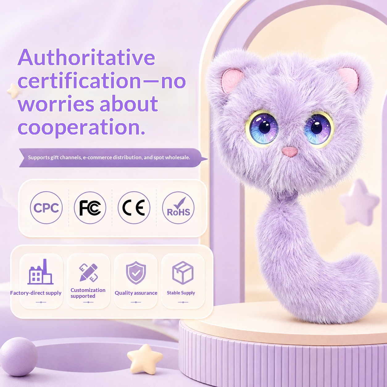 AI Toy Cat Elf Interactive Chat Encyclopedia Answers Perfect Gift for KidsSoft Cute AI Plush Robot Toy PP Cotton Filled