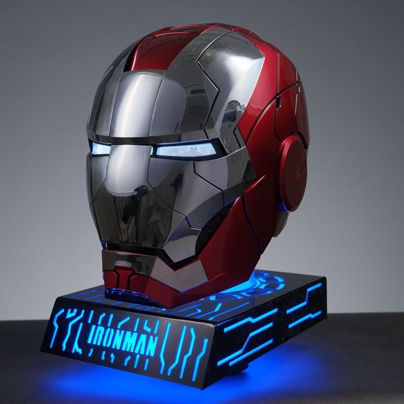 2026 Hot Sale Marvle Toys Iron Woman Robot 1/1 COSPLAY Lighting Eyes Voice Control for Christmas and New Year Gift