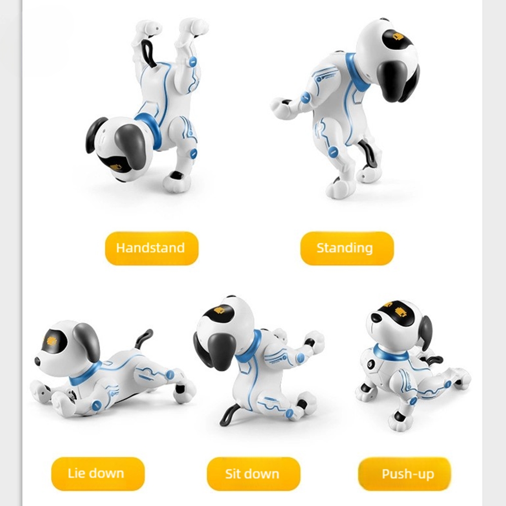 Electric Singing Dancing Robotic Dog Interactive Programmable Smart RC Plastic Toy Educational Indoor-Outdoor for Children