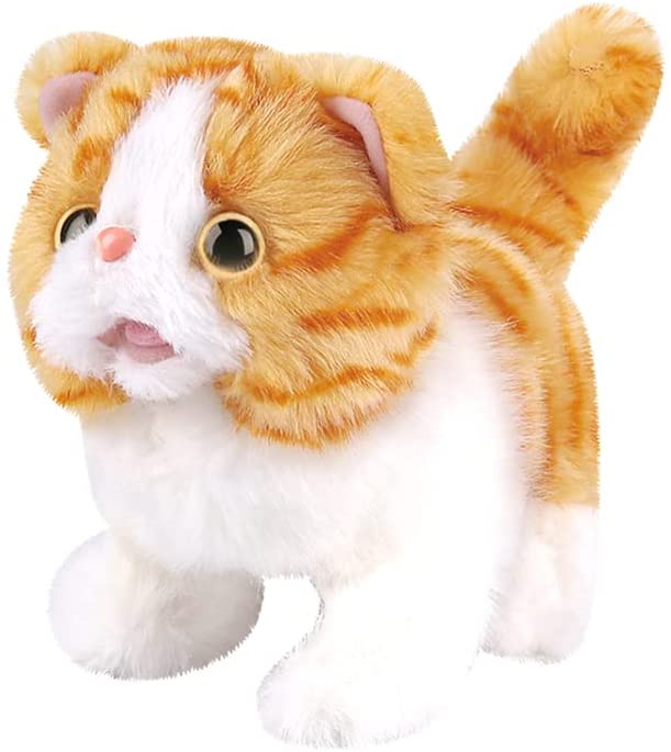 Interactive Electronic Plush Toy Animated Sound Control Electronic Pet Robot Cat Kitten Toys Gifts for Boys Girls Kids Birthday