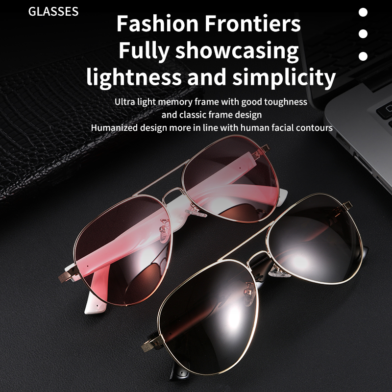 Factory Price AI Smart for Bluetooth Glasses Intelligent Video Camera and Translate Recording Function Wearable Headset