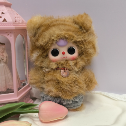 Wholesale Cute PVC Resin Vinyl Doll Pendant Little Girls Billion Cat Weng Plush Mystery Boxes Hot Sale Baby Toy Intelligence AI