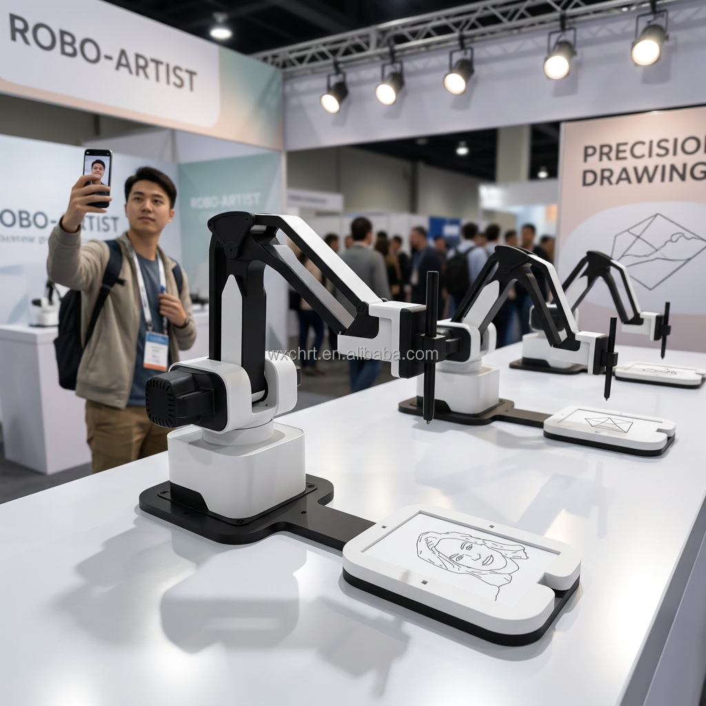CHRT Drawing Collaborative Robot Arm Painting Sketching Spraying Sketch Bot Arm Photobooth Signing Drawing Machine Robot