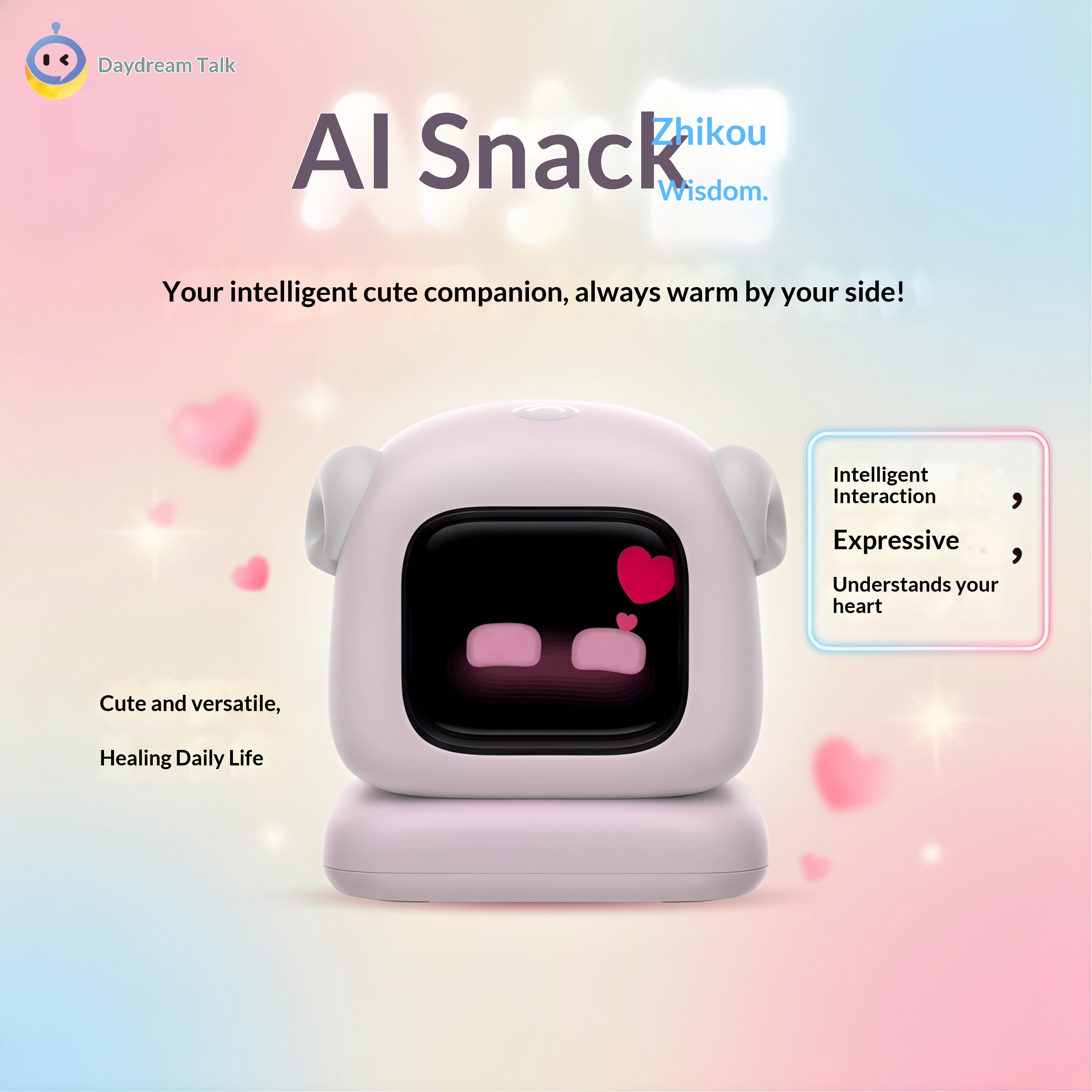 New Smart AI Robot with WIFI Dual-mode Voice Interaction Dynamic Expressions Emotional Companionship Multiple Functions China