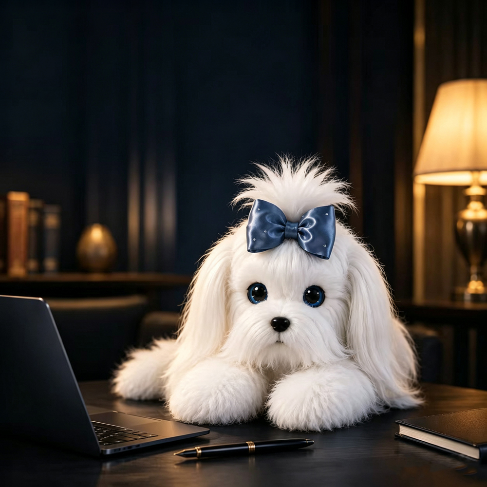 2026 New AI Smart Dog Companion Robot Plush Toy Interactive Talking Companion Doll Early Education Pet For Kid Puzzle Gifts